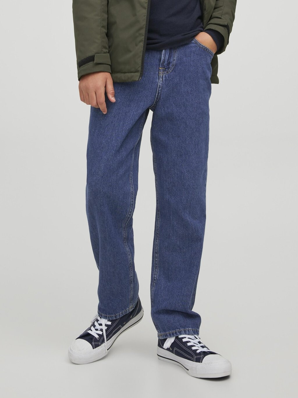 

Джинсы прямого кроя JJICHRIS JJORIGINAL Jack & Jones Junior, цвет blue denim
