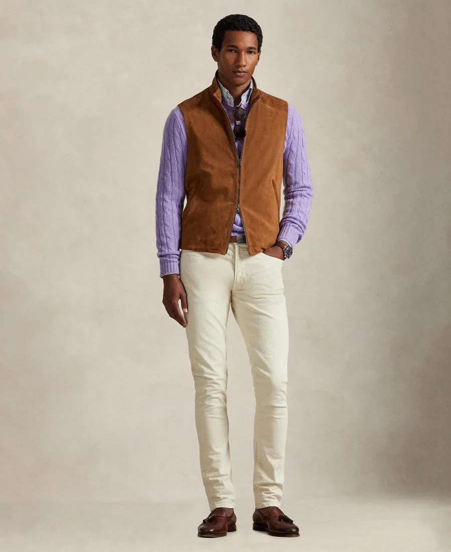 Мужские джинсы Sullivan Zip-Fly Denim Polo Ralph Lauren, andover кремовый — фото 2