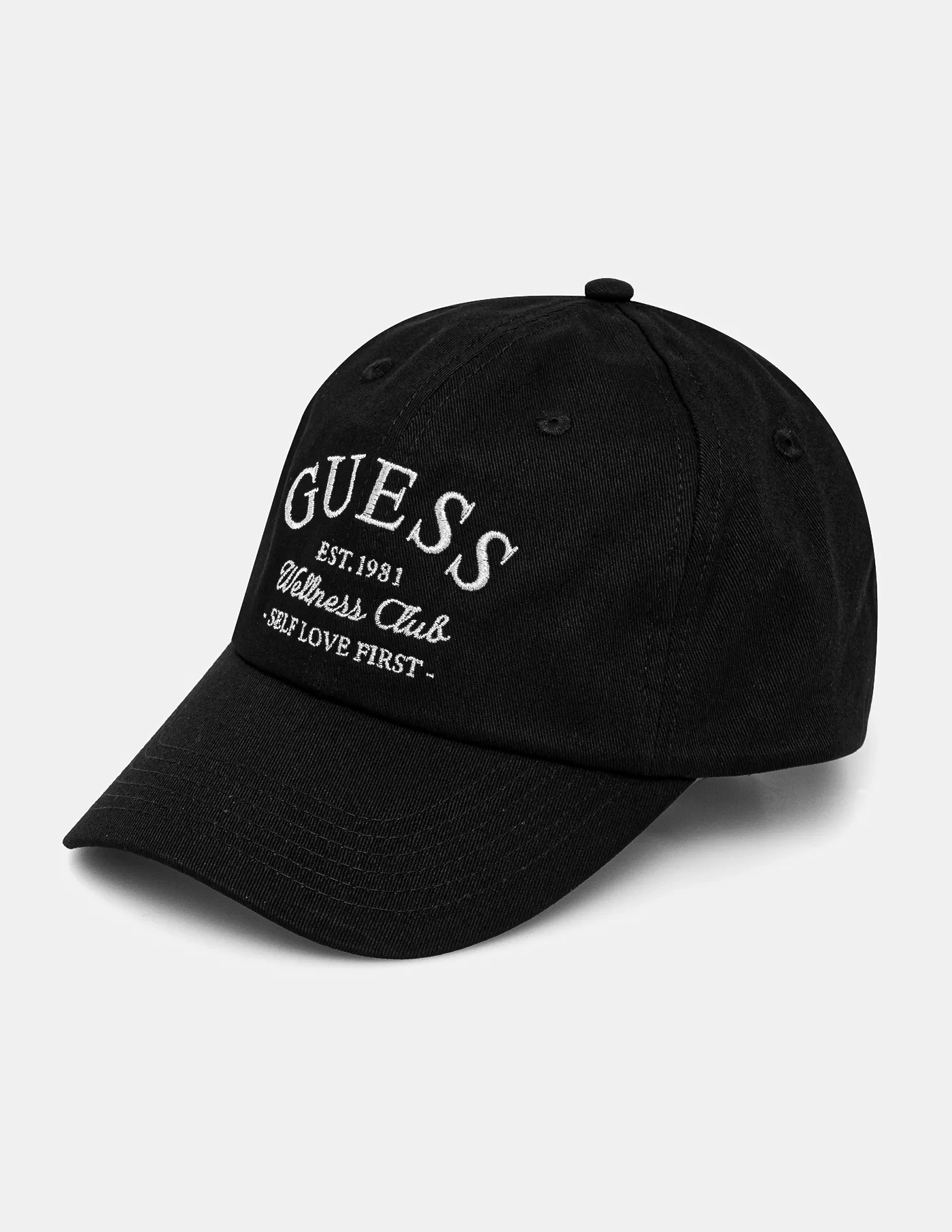 

Бейсболка из хлопка с люрексом Guess, черный