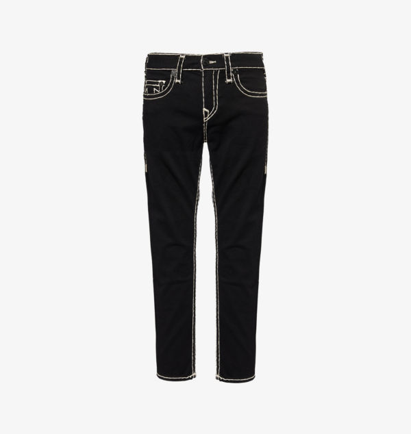 

Джинсы Rocco скинни свободного кроя из эластичного денима с открытой строчкой True Religion, черный