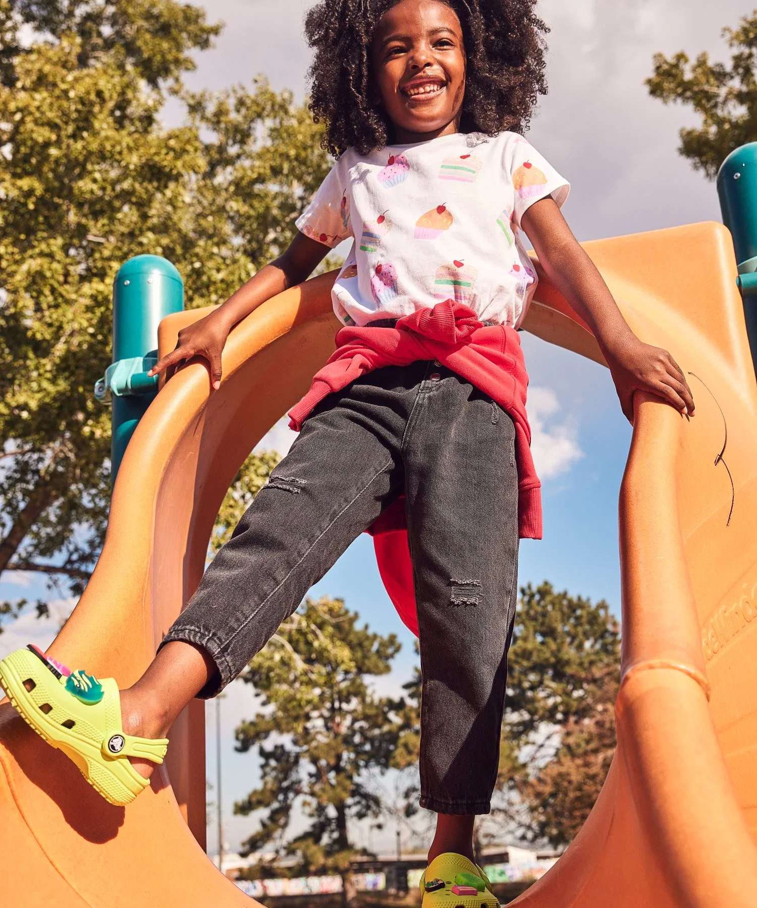Детские сандалии Crocs Classic Clog белые — фото 2