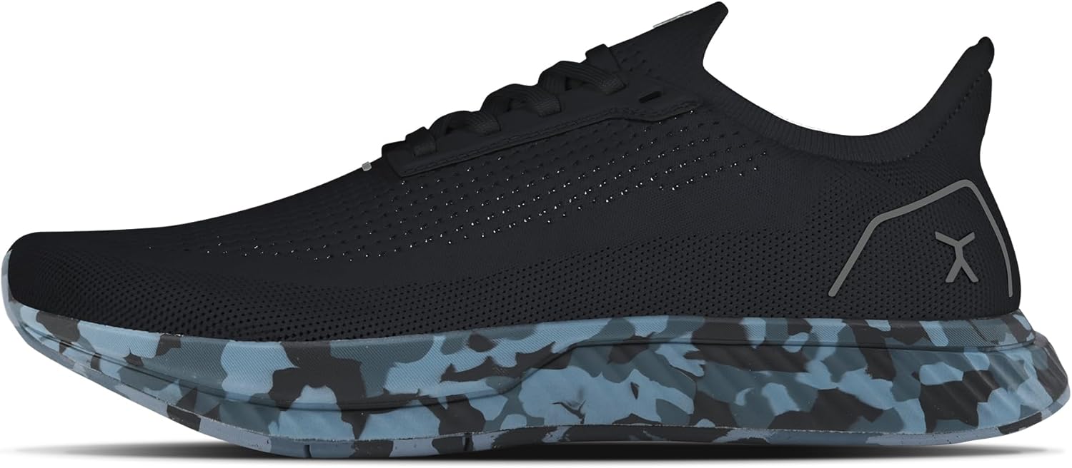 

Кроссовки Adapt Runners для женщин и мужчин - минималистичные кроссовки для ходьбы босиком: широкий носок, нулевой перепад высоты подошвы, легкие и гибкие, идеально подходят для ходьбы, бега и повседневного комфорта Flux Footwear, черный