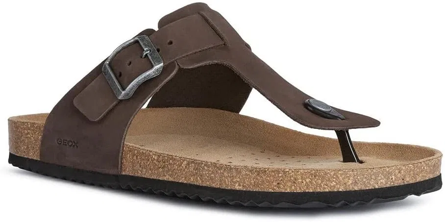 Мужские сандалии Geox U Sandal Ghita DFlip-Flop, Dk Coffee