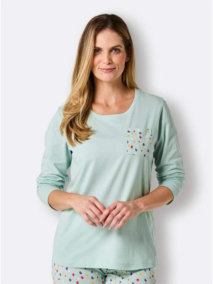 

WITT WEIDEN Пижамная рубашка цвета лайма и мяты