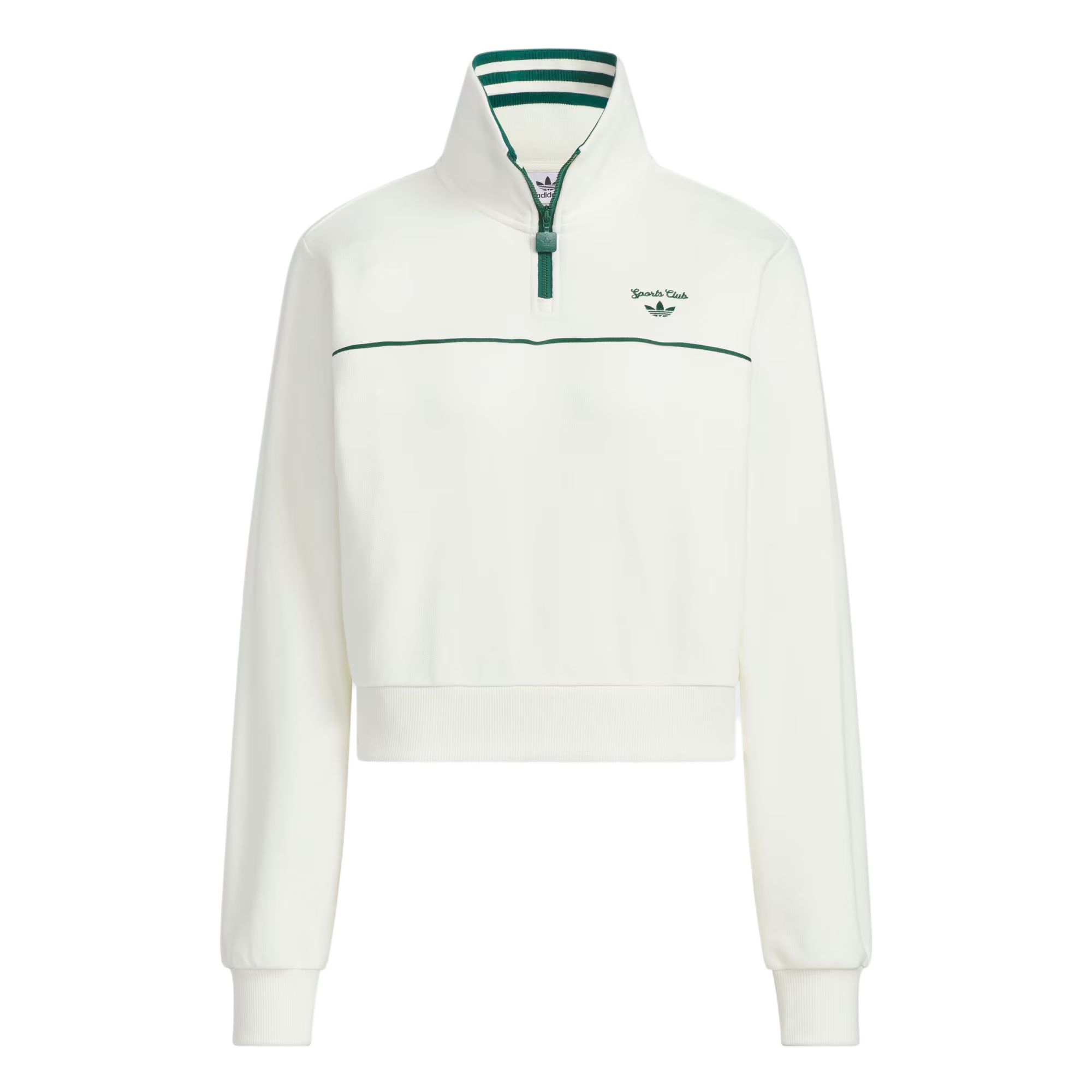 

Adidas Originals Ретро спортивная клубная толстовка Women's Jade White, Белый, Adidas Originals Ретро спортивная клубная толстовка Women's Jade White