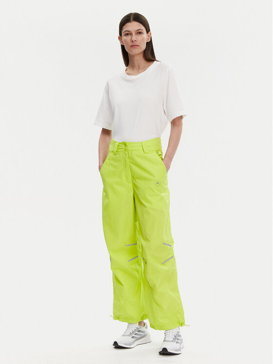 Свободные спортивные штаны Stella McCartney Woven JG5783 Adidas By Stella Mccartney, зеленый — фото 2
