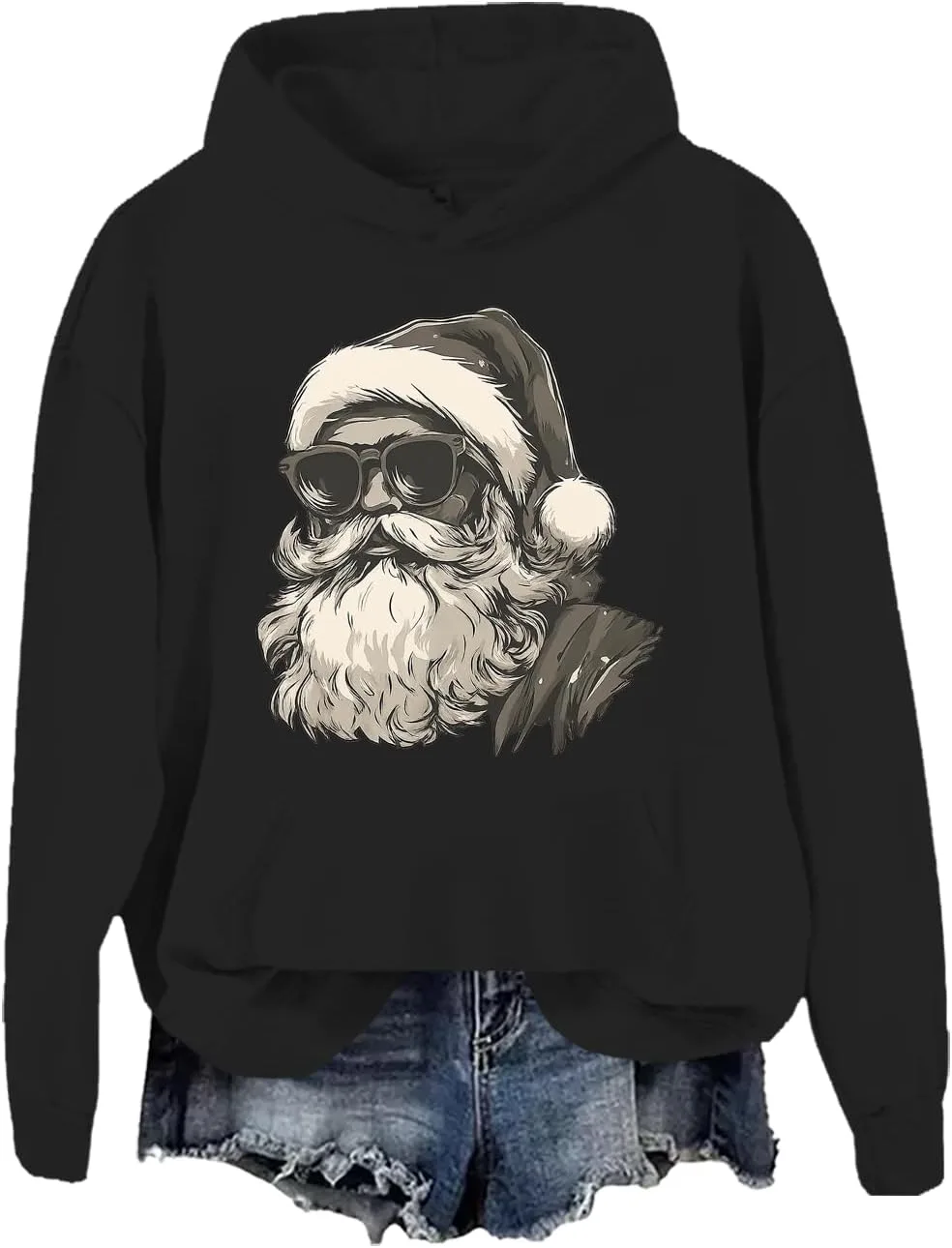 

Толстовка с Санта Клаусом и очками