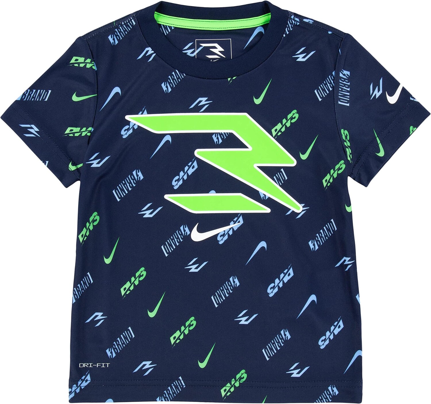 

Футболка Nike All Over Print Tee, цвет Obsidian