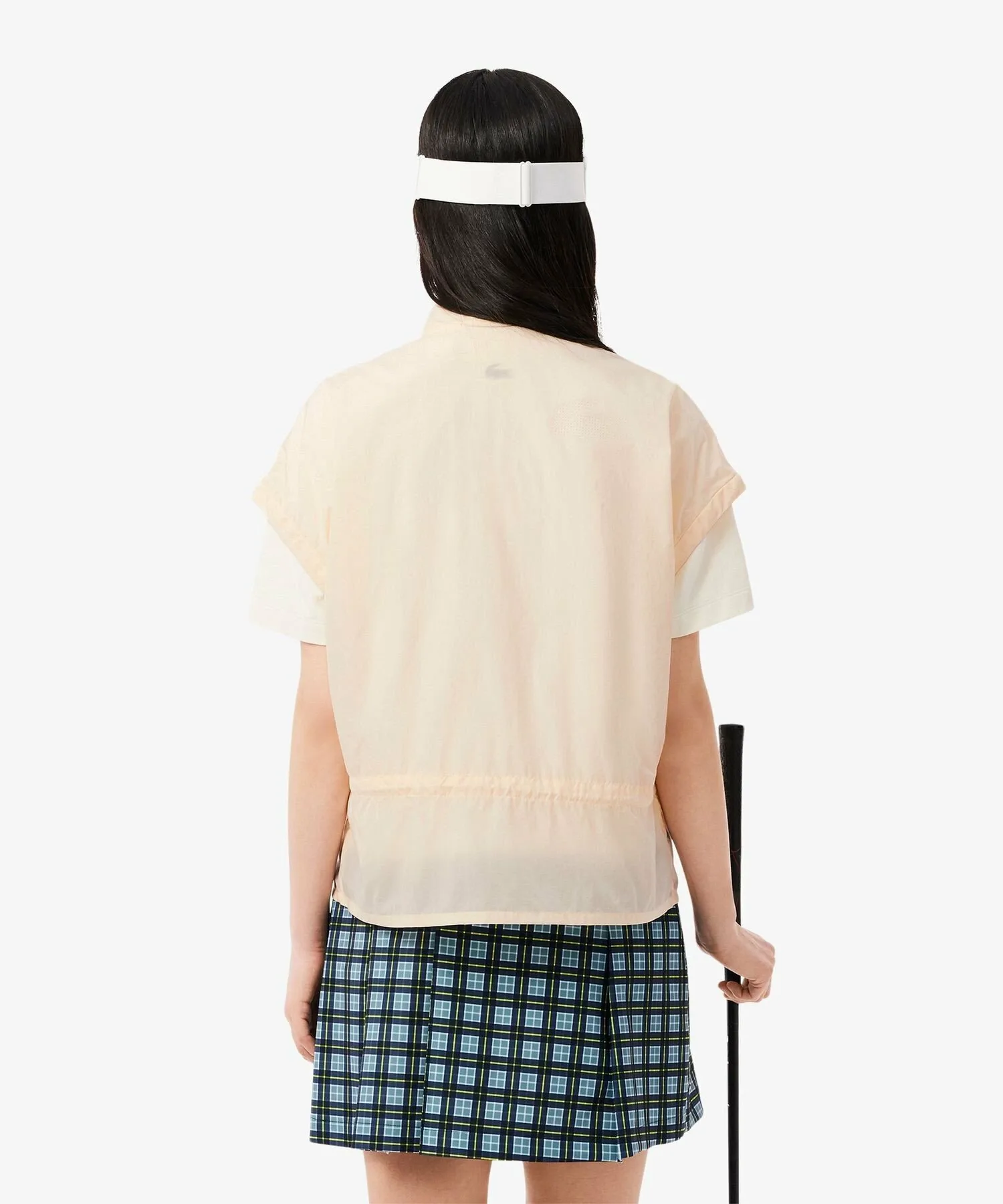 Куртка для гольфа LACOSTE Off white с короткими рукавами — фото 3