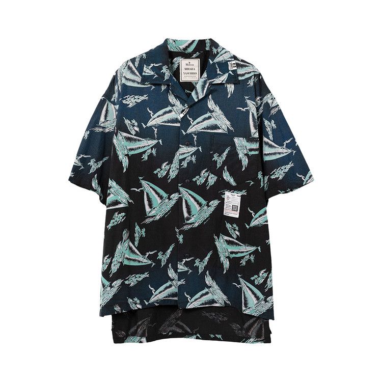 

Рубашка Maison Mihara Yasuhiro Vintage Like Aloha Short-Sleeve Shirt, Black
