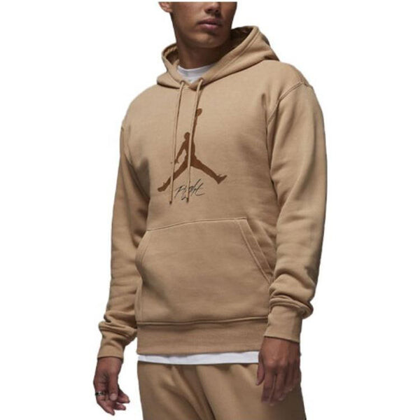 Толстовка Air Jordan Essentials Fleece Hoodie 'Hemp Light British Tan', цвет hemp/light british tan — фото 4