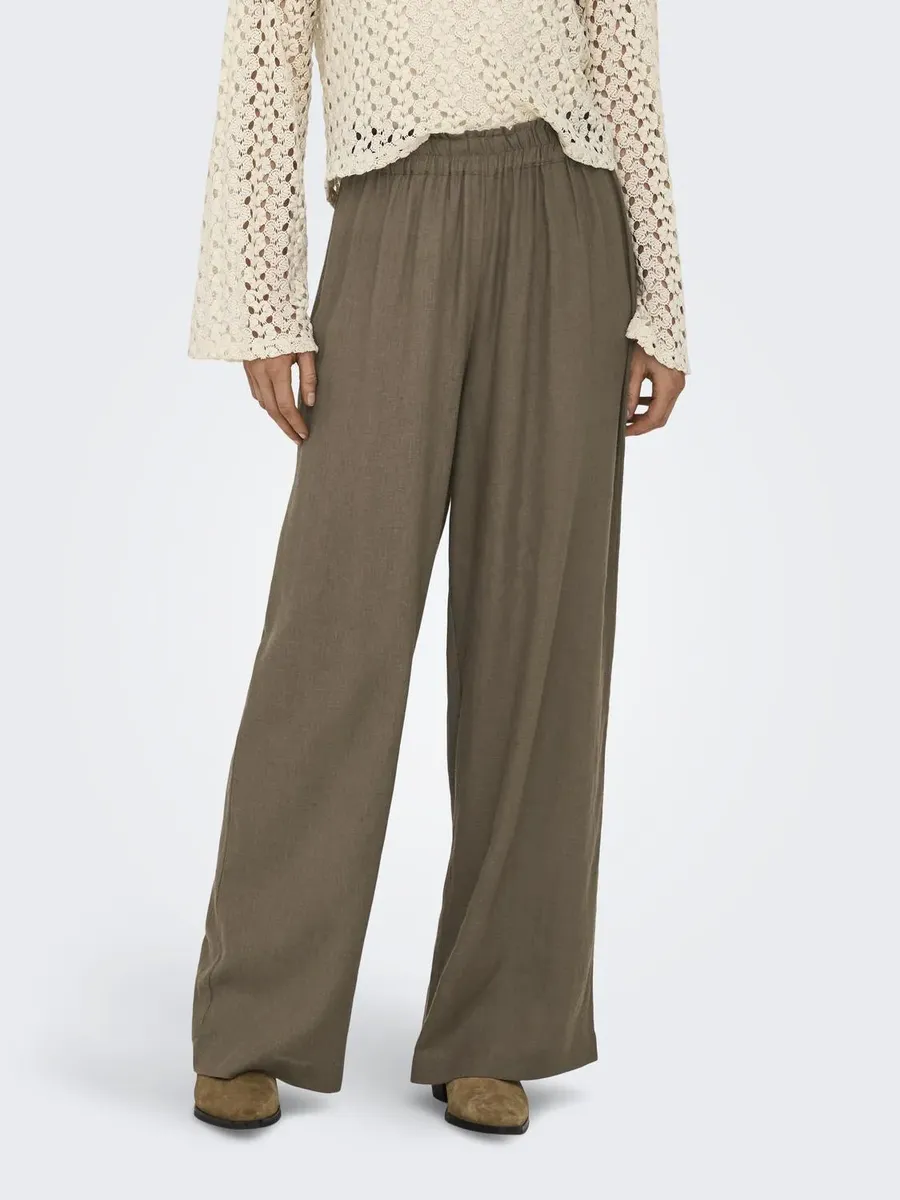 

Only льняные брюки "ONLTOKYO HW LINEN BLEND ST PANT", цвет Cub