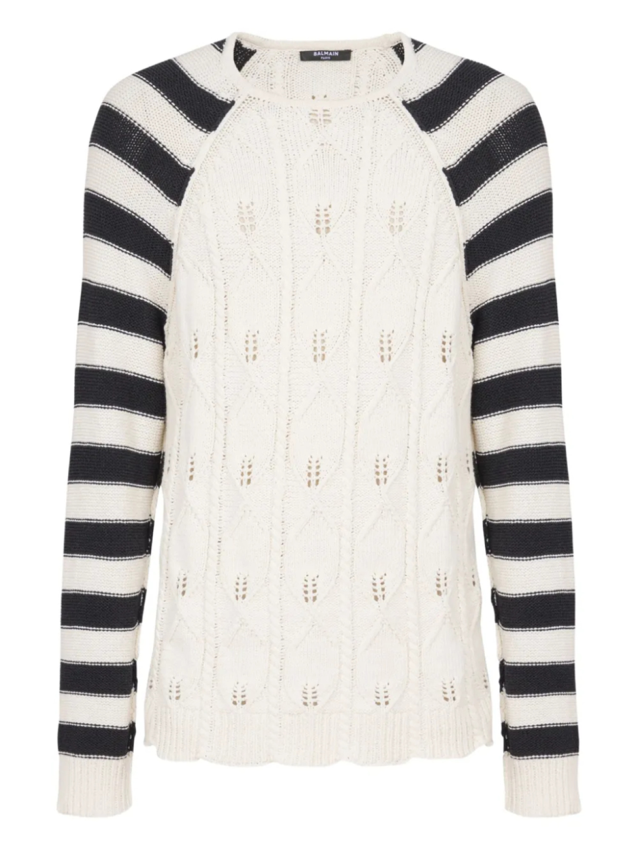 

Balmain джемпер фактурной вязки, белый
