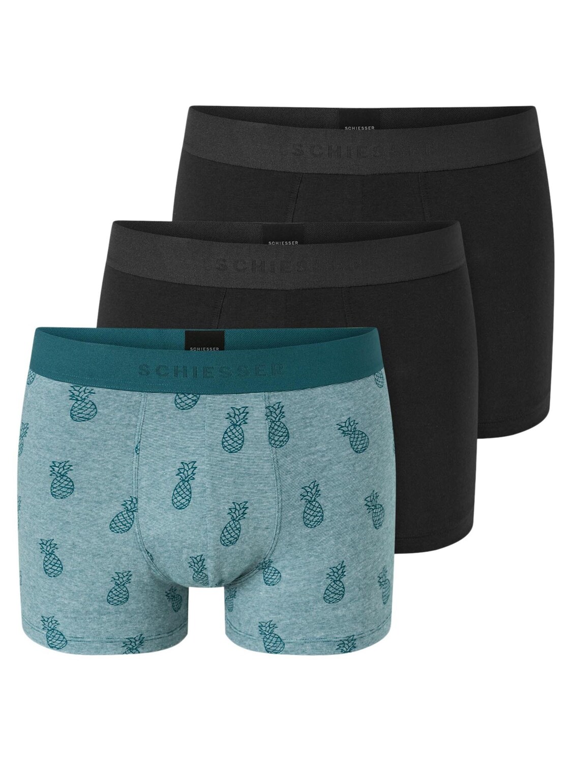 

SCHIESSER Трусы-боксеры '95/5 Organic Cotton' в цвете Turquoise