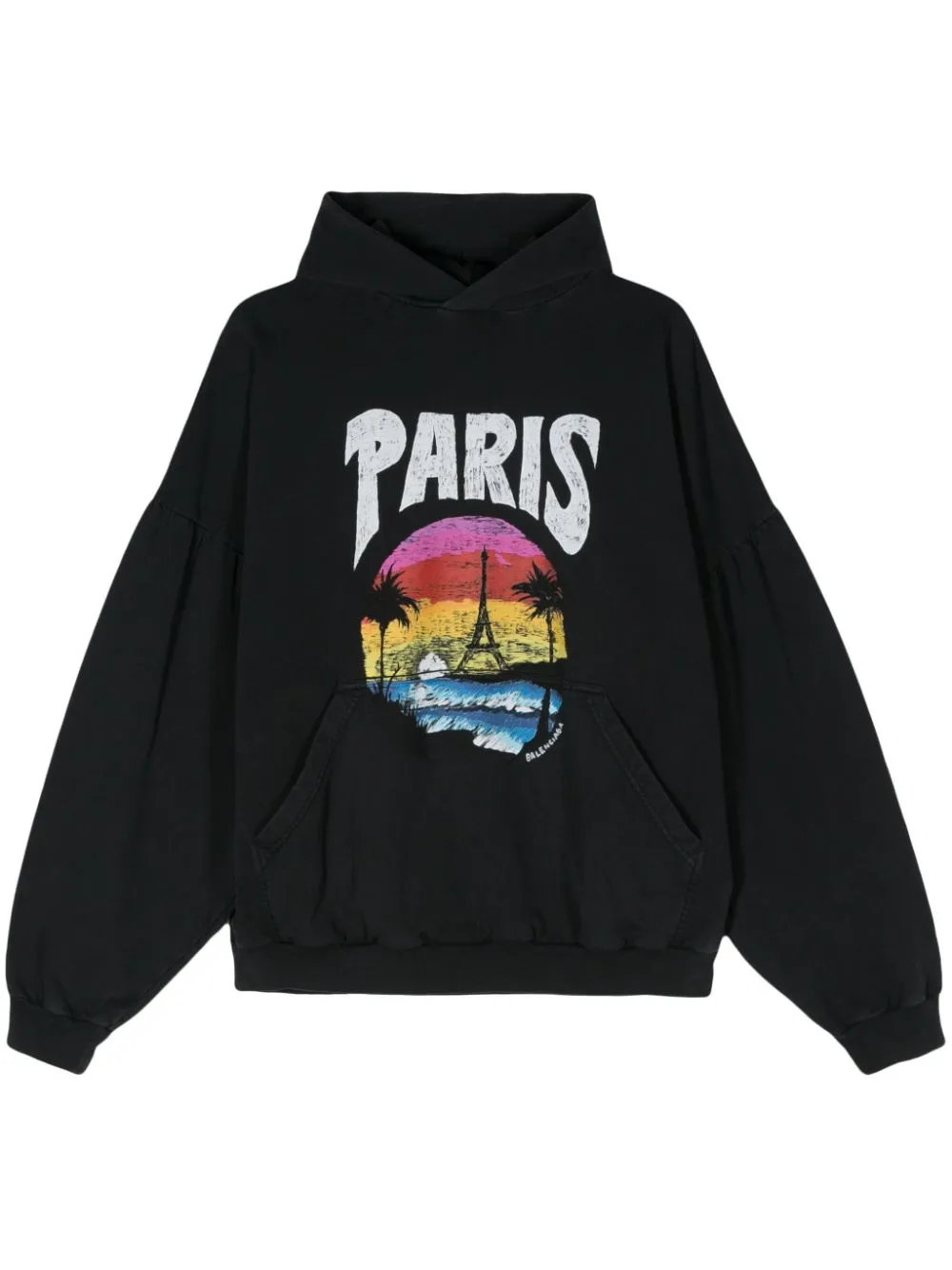 

Худи Paris Tropical BALENCIAGA, черный
