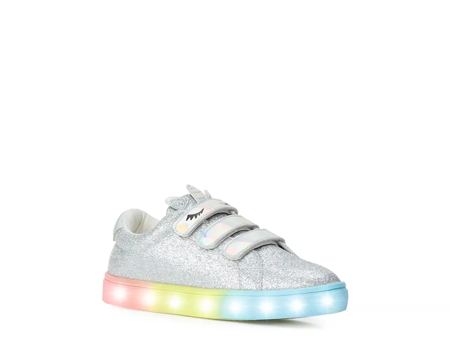 

Светящиеся кроссовки Unicorn - детские Fabkids, Silver Metallic