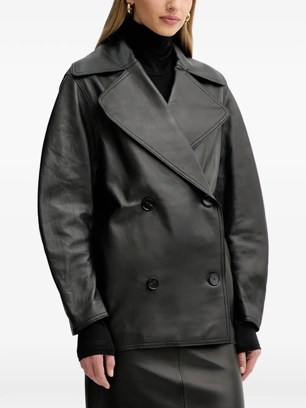 

Двубортное пальто Liviana Conti, черный