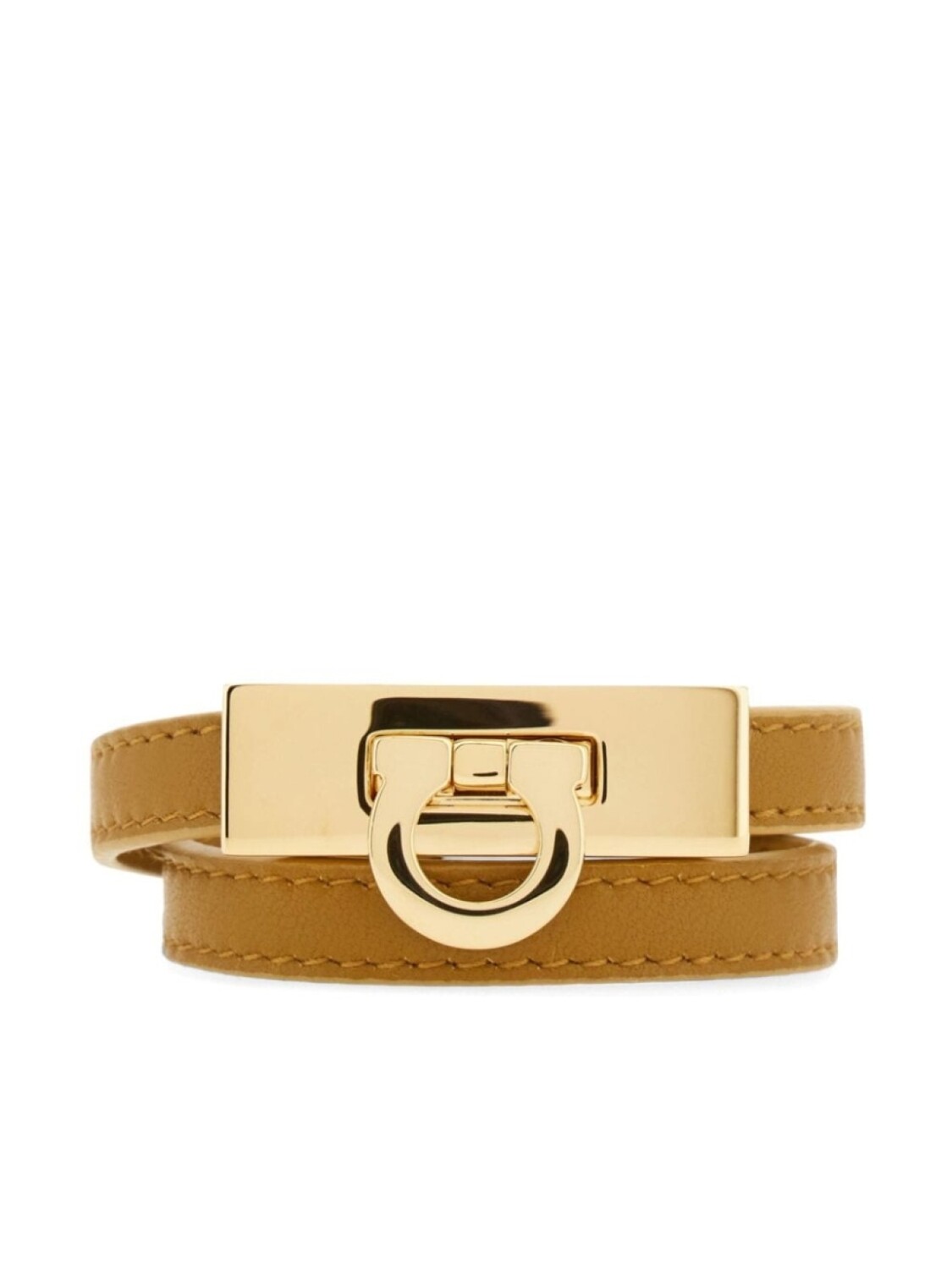 

Браслет с пряжкой Ганчини Ferragamo, коричневый