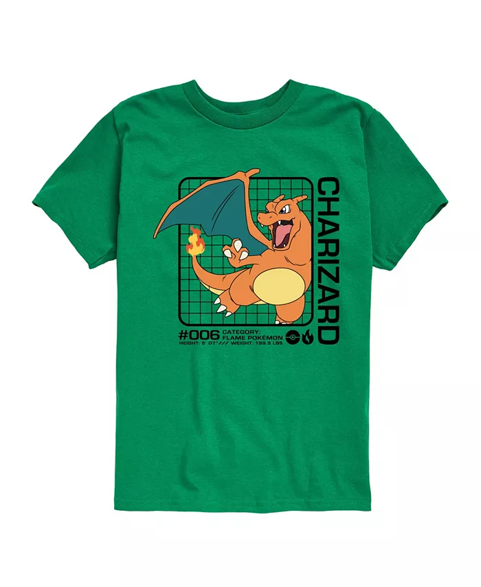 

Футболка с принтом Charizard для подростков Pokémon Pokemon, зеленый