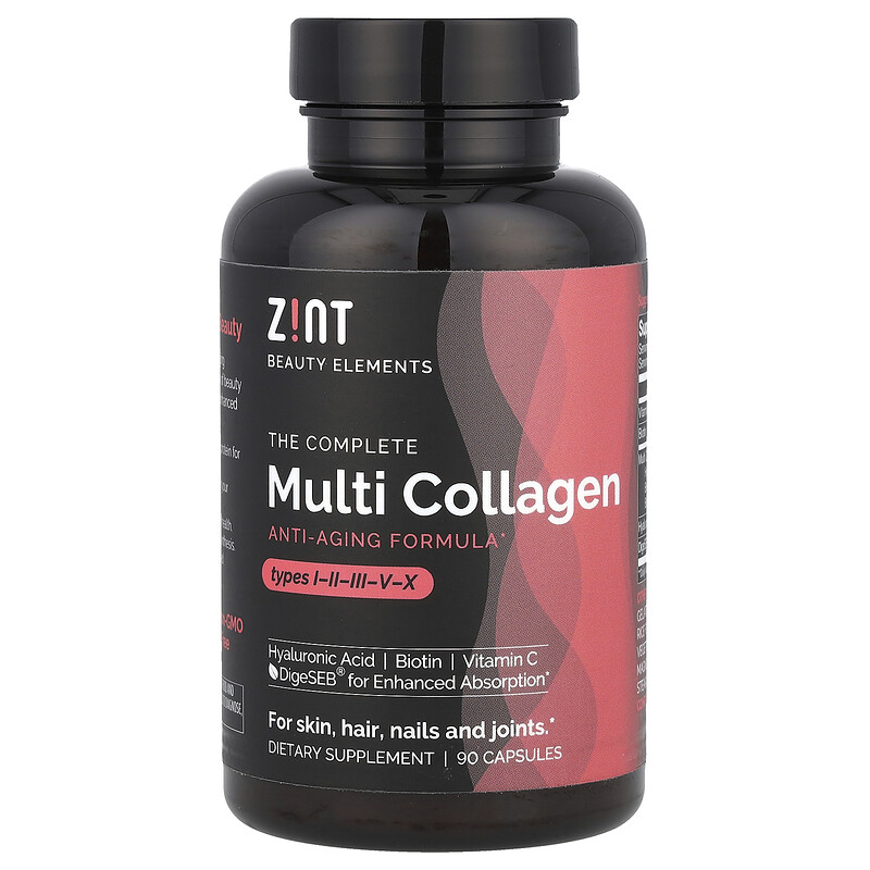 

Zint, Комплексный мультиколлаген, 90 капсул