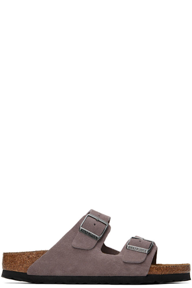 Фиолетовые узкие сандалии Arizona Soft Footbed Birkenstock