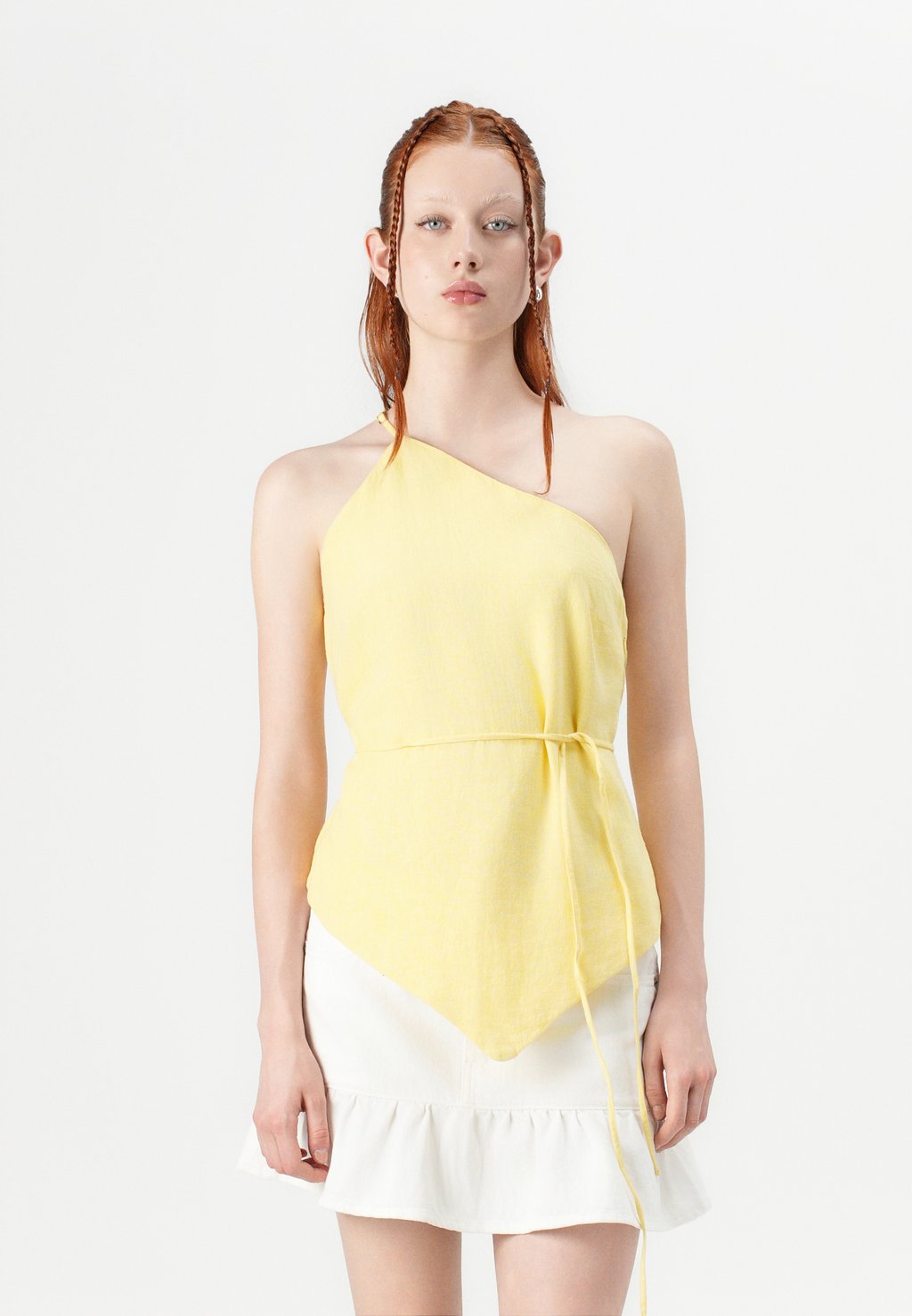 

Топ BARE TIE - Blouse Abercrombie & Fitch, желтый