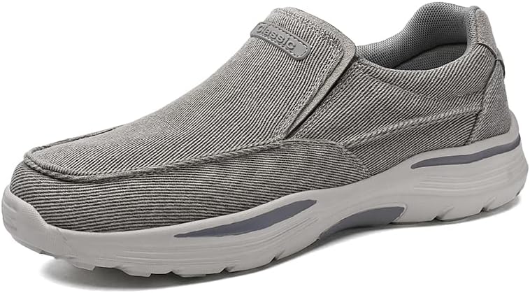 

Мужские повседневные кеды на мягкой подошве с серым денимом, удобные прогулочные туфли с белой платформой, легкие спортивные лоферы Generic