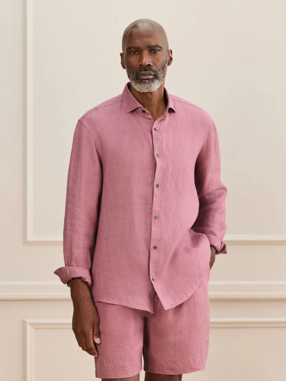 Рубашка Next Regular fit Button Up Shirt Signature в цвете Eosin — фото 2