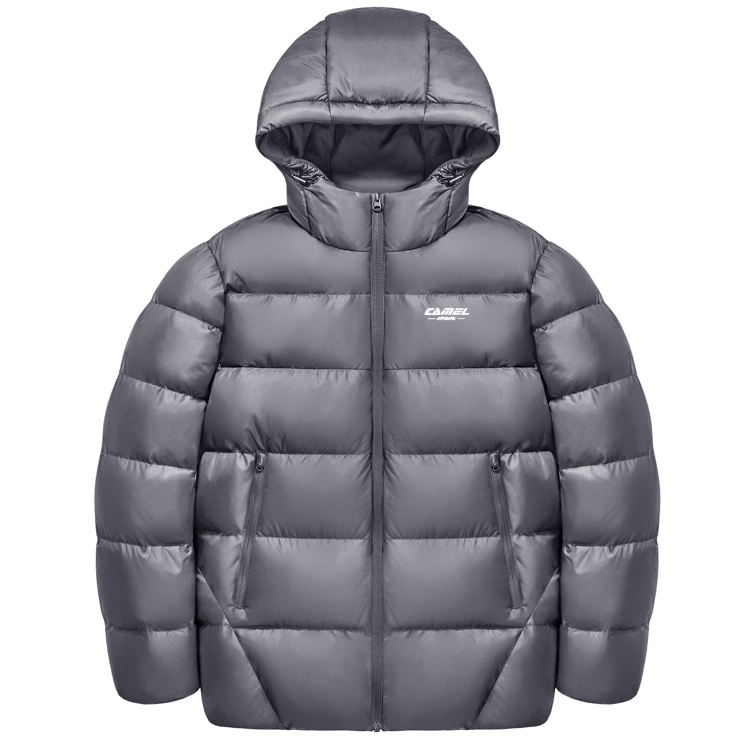 

Camel Мужской пуховик верблюжьего цвета, кленовый лист красный