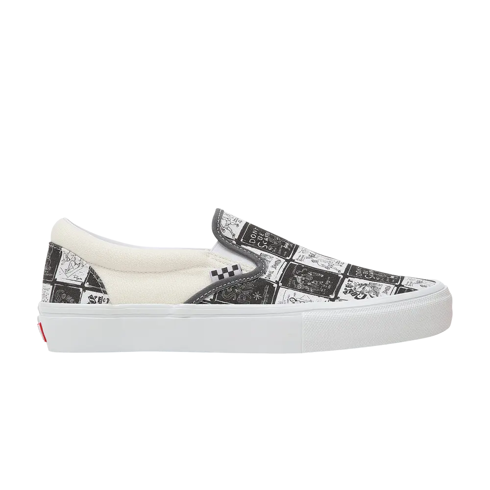 Слипоны Daniel Johnston x Skate Vans, серый