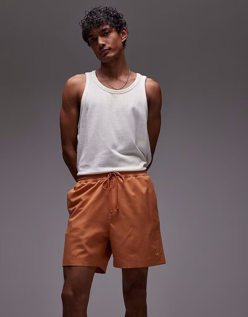 

Плавки Carhartt WIP Chase оранжевого цвета