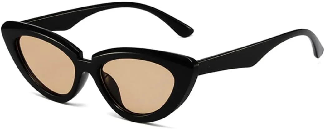 

Винтажные солнцезащитные очки «кошачий глаз» для женщин, модные очки оливково-зеленого цвета для мужчин, трендовые очки с градиентом VRTRFFTR, Black Champagne