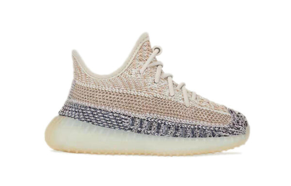 Кроссовки повышают 350 v2 младенцев Adidas Yeezy, серый — фото 2