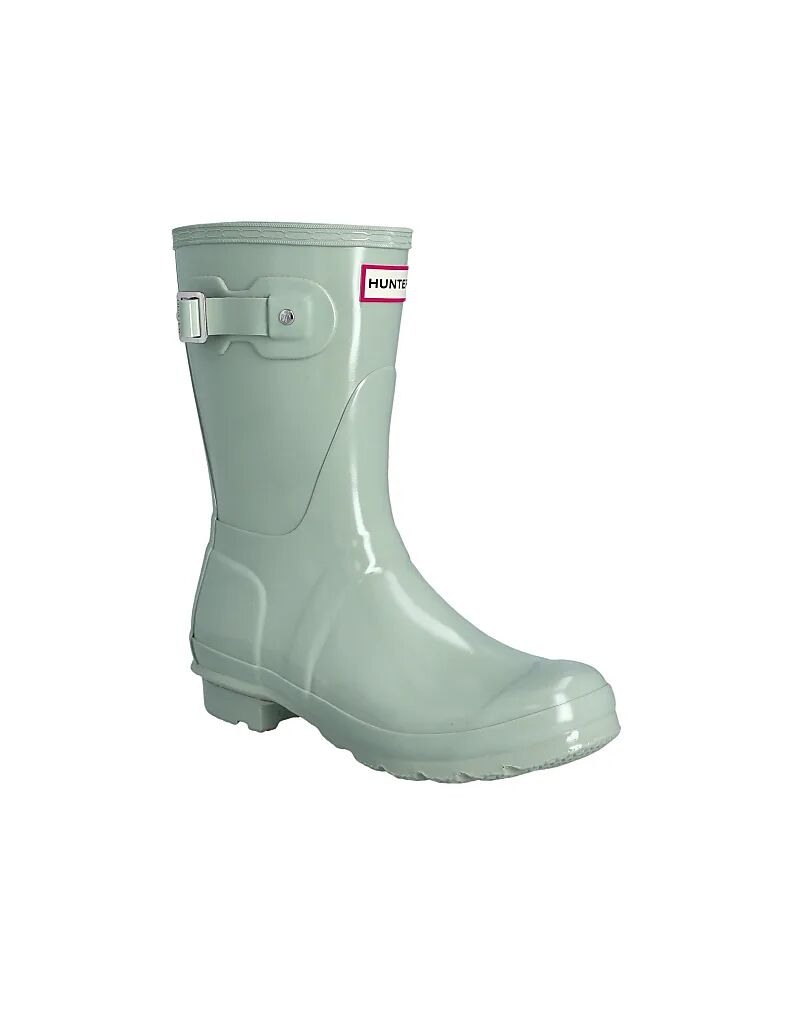 Сапоги резиновые женские HUNTER Original Short Gloss Rain, зеленый — фото 4