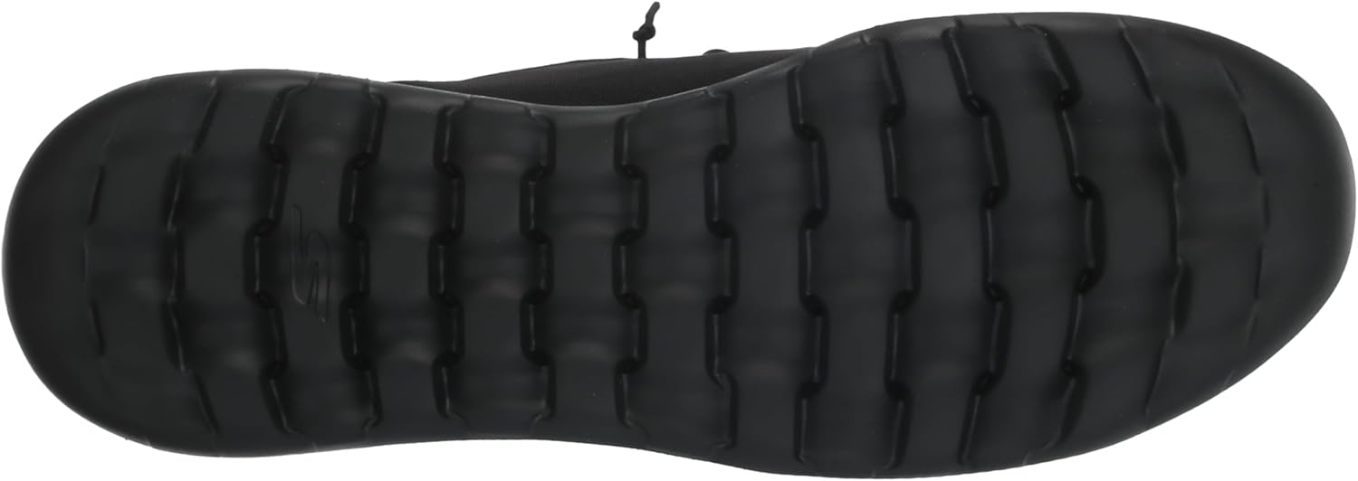 Мужские слипоны Skechers GoWalk Max - спортивные повседневные прогулочные туфли, Амортизирующая стелька с охлаждающей воздухом памятью формы, черный — фото 4