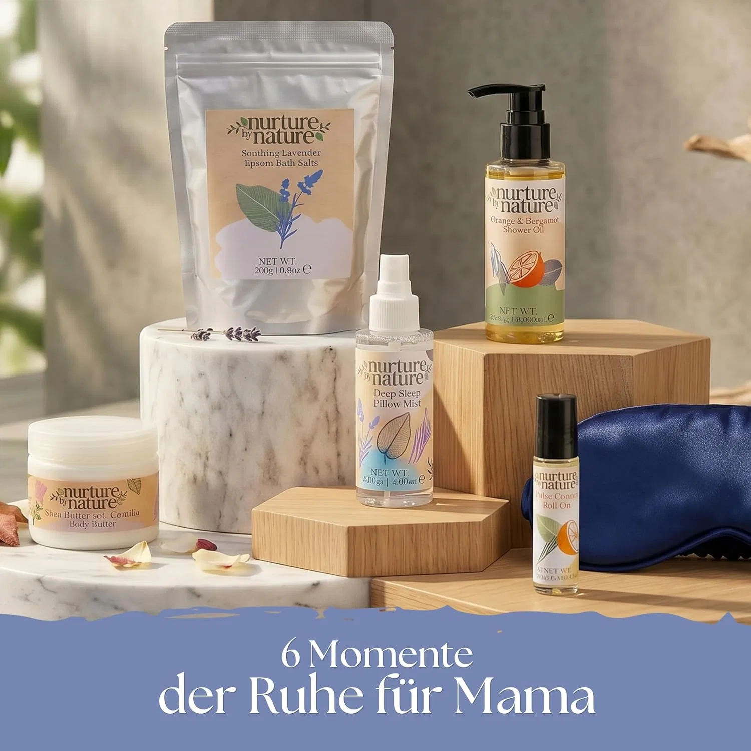 Подарочный набор для женщин «Wellness Gift Set» из 6 предметов от Nurture by Nature Nurture By Nature Botanicals — фото 3