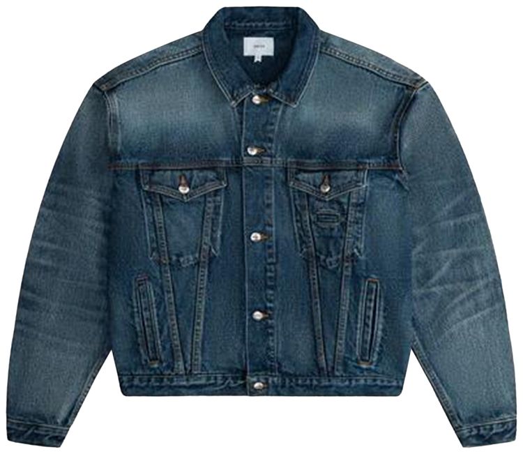 

Джинсовая куртка-тракер Rhude Oversized Denim Trucker, мультиколор