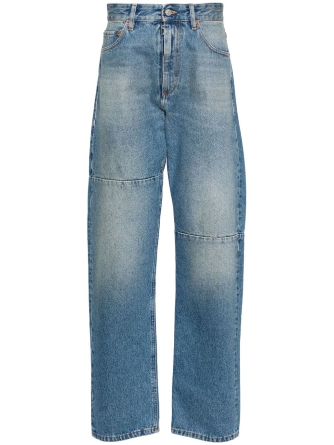 

MM6 Maison Margiela джинсы с нашивкой-логотипом, синий