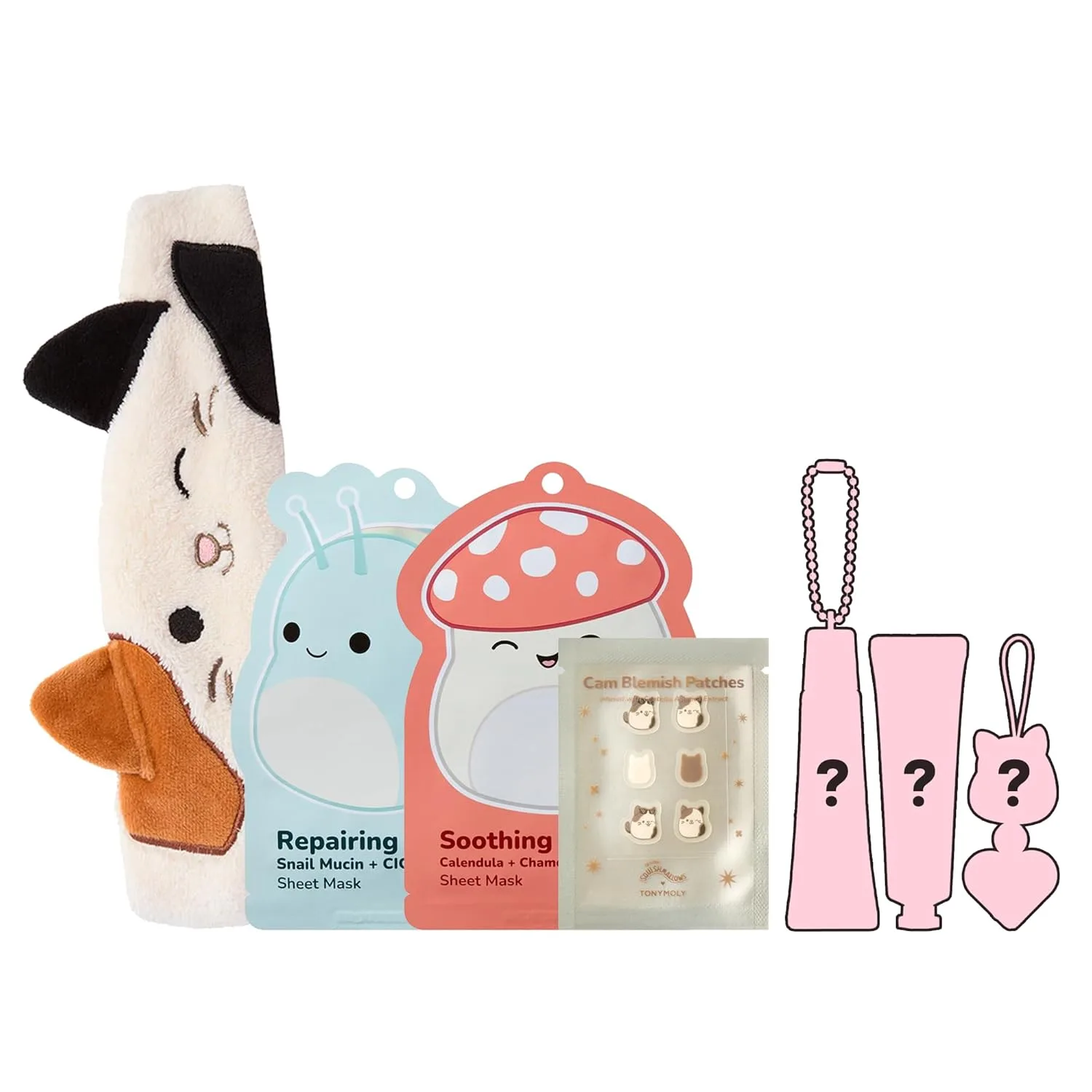 Адвент-календарь TONYMOLY x Squishmallows 2025 - 7-дневный адвент-календарь по уходу за кожей с кремом для рук, блеском для губ, тканевыми масками и милым адвент-календарем для девочек. — фото 2