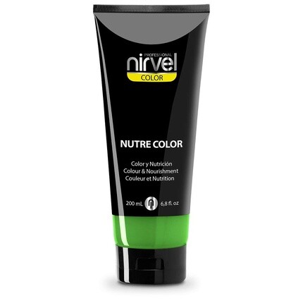 

Nutre Color Fluor Mint 200мл Профессиональная маска - временное окрашивание для питания и сияния, Nirvel