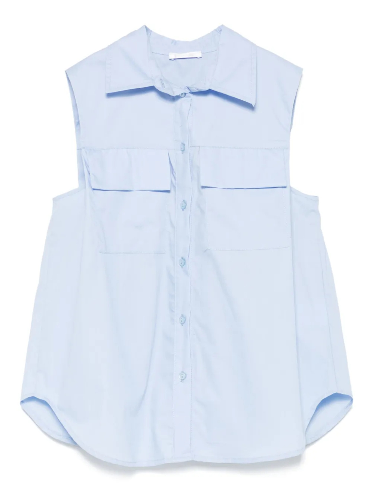 

Поплиновая рубашка Miss Grant Kids, синий