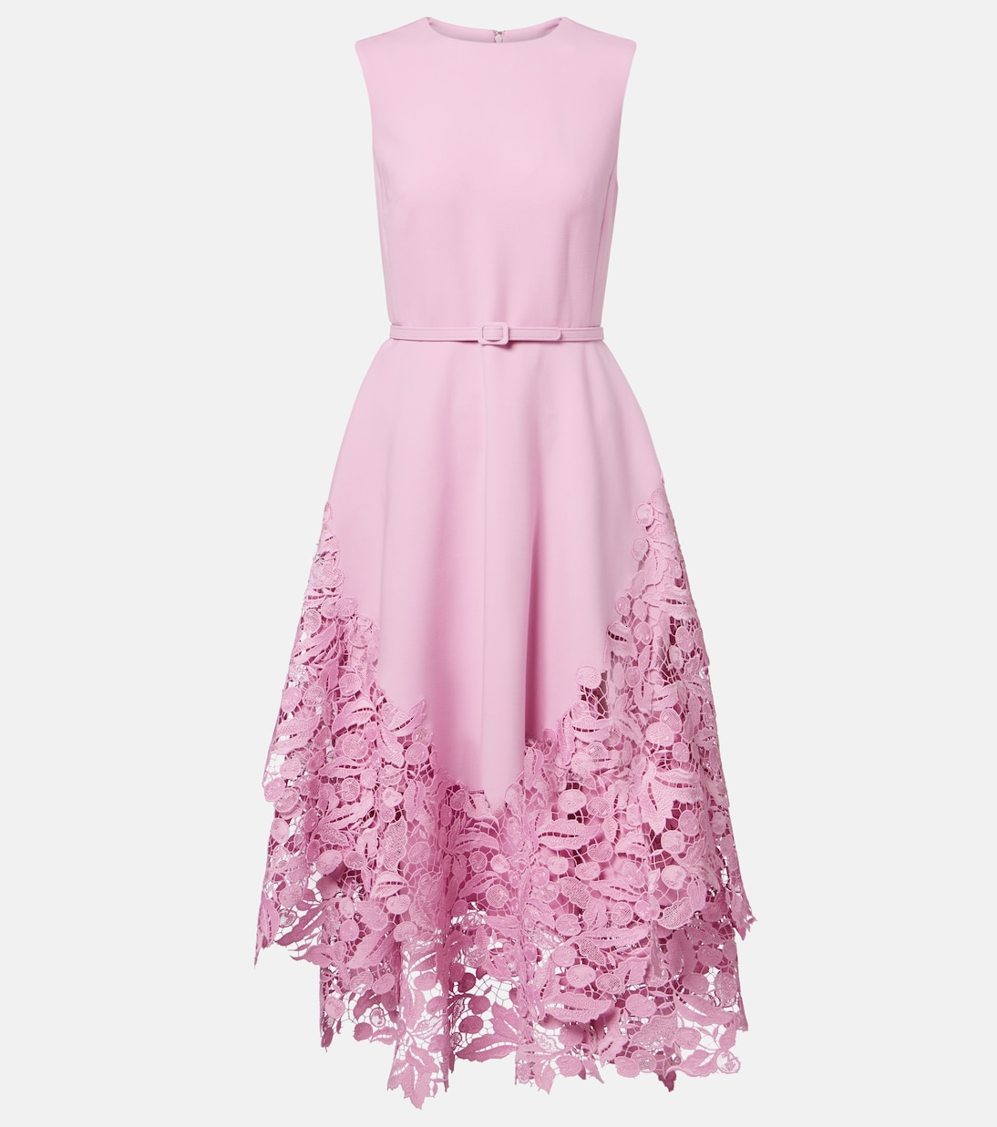 

Коктейльное платье из смеси шерсти и кружева Oscar de la Renta, Lily