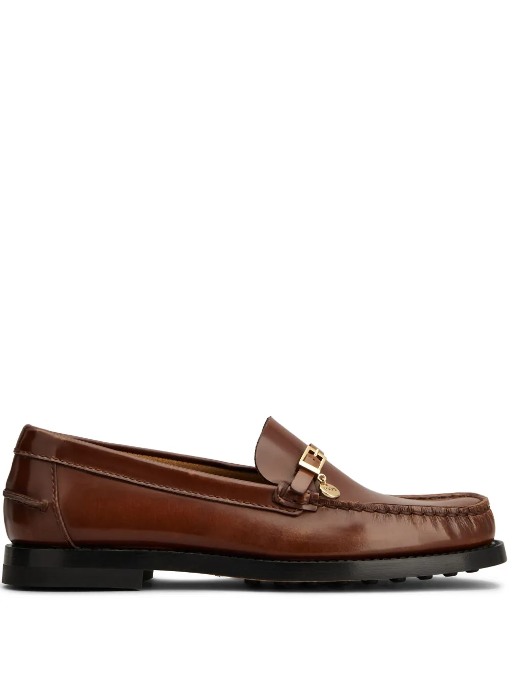Лоферы с логотипом TOD'S, коричневый