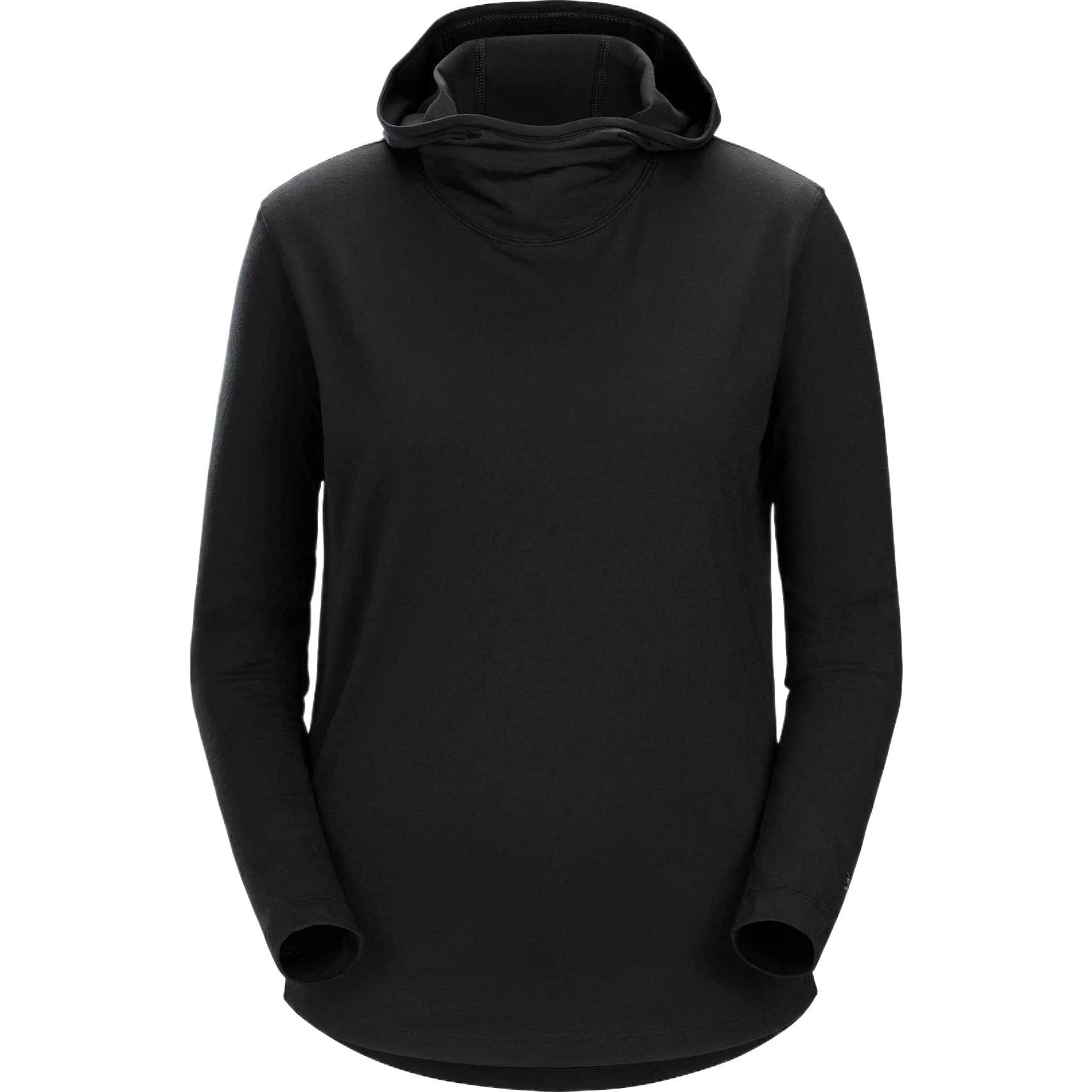 Arcteryx Лана мериносовая шерсть худи женская толстовка women's black — фото 2