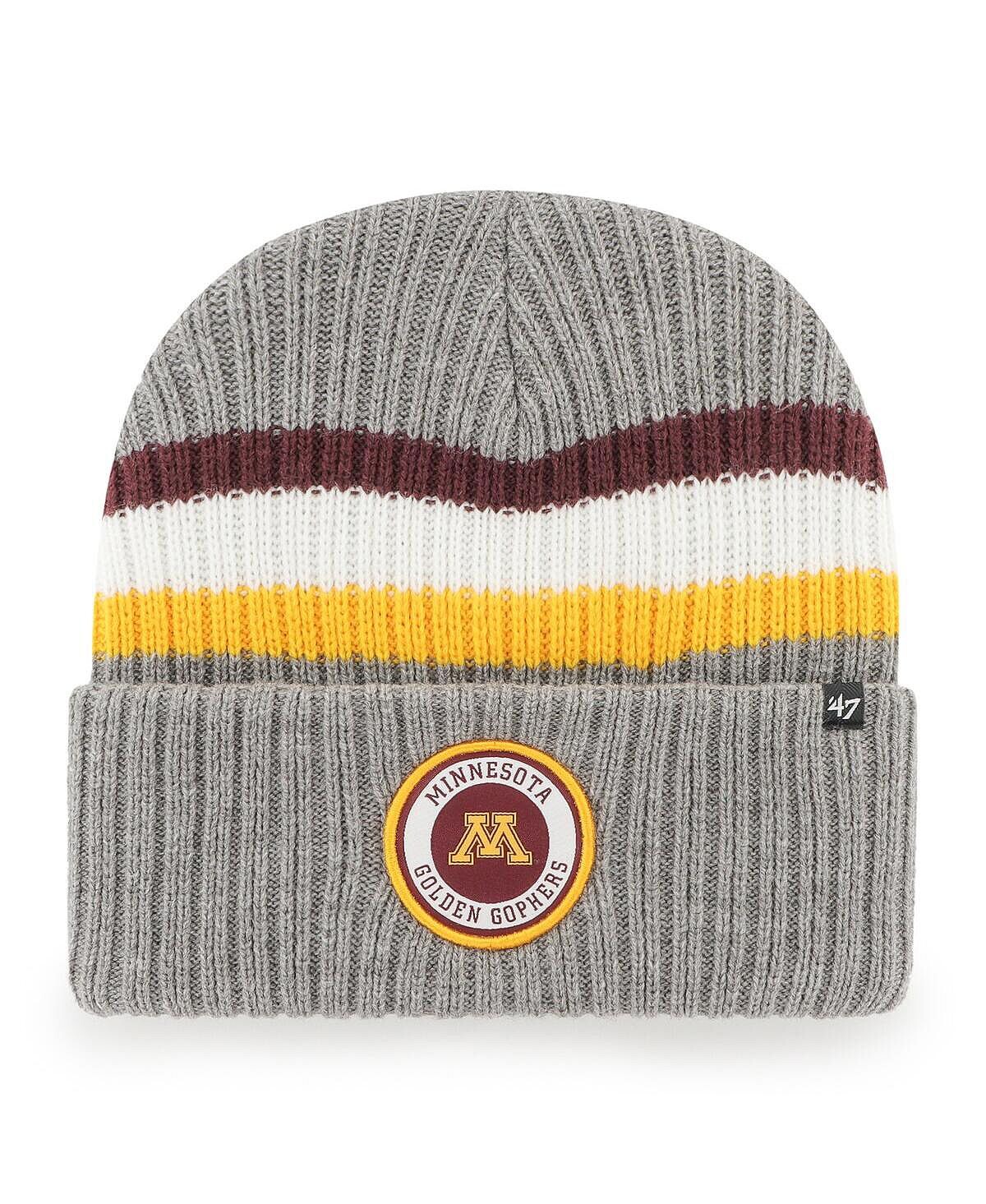 

Мужские темно-серые трикотажные кроссовки Minnesota Golden Gophers Highline с манжетами '47 Brand, Серый, Мужские темно-серые трикотажные кроссовки Minnesota Golden Gophers Highline с манжетами '47 Brand