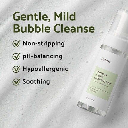 Маска для лица iUNIK — Centella Bubble Foaming Vegan Facial Cleansing с экстрактами чайного дерева, экстракт, 150 мл — фото 3