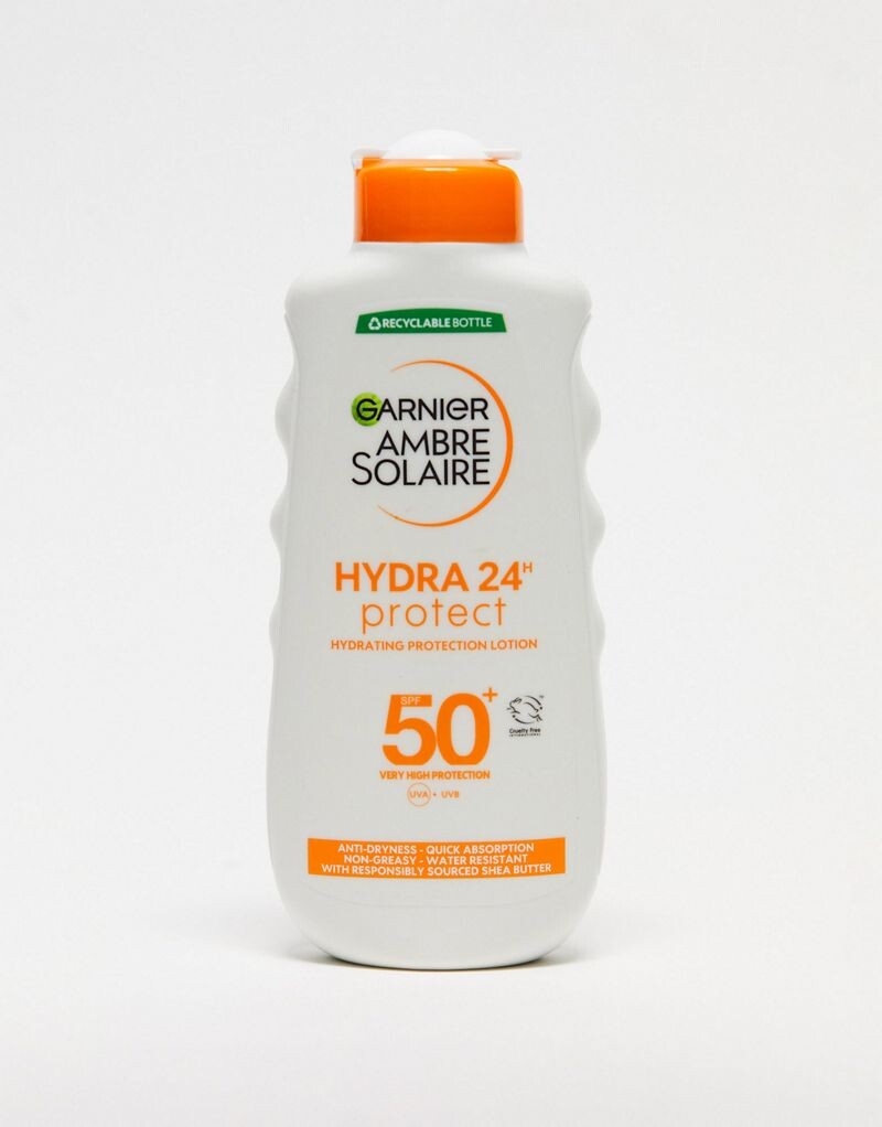 

Garnier Ambre Solaire SPF 50+ Hydra 24 Hour Protect Увлажняющий солнцезащитный крем-лосьон 200 мл
