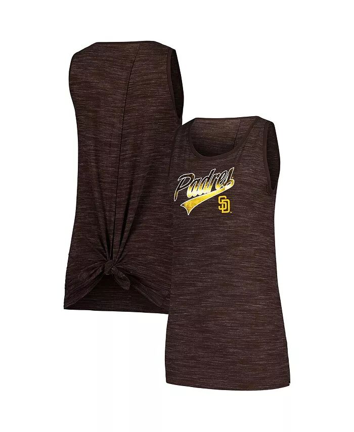 

Женская коричневая майка-топ San Diego Padres Space-Dye Active New Era