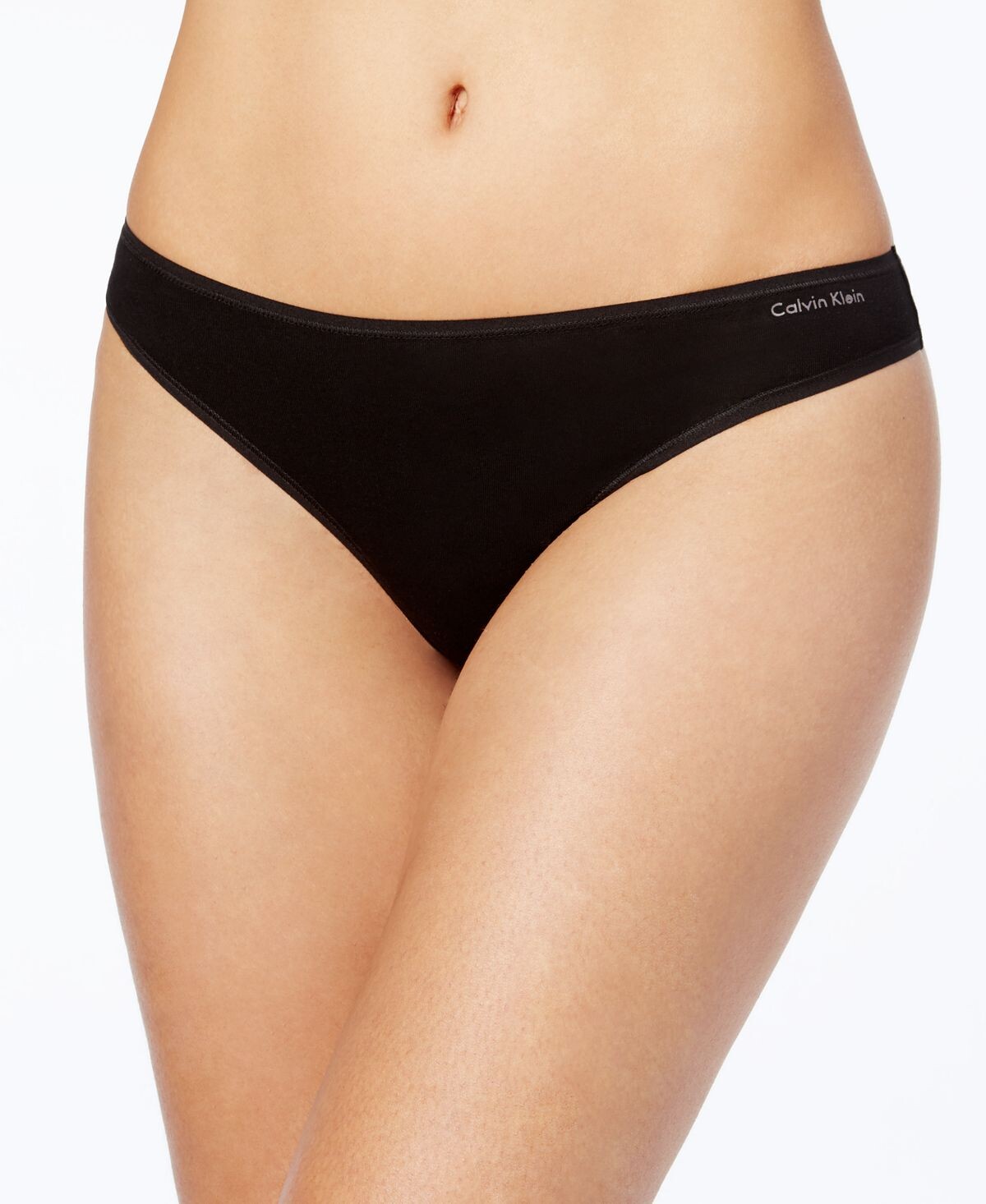 

Нижнее белье из хлопка в форме стрингов QD3643 Calvin Klein, черный