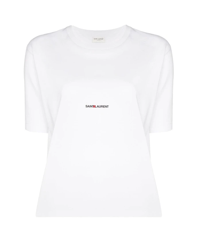 

Футболка с логотипом S Saint Laurent, белый